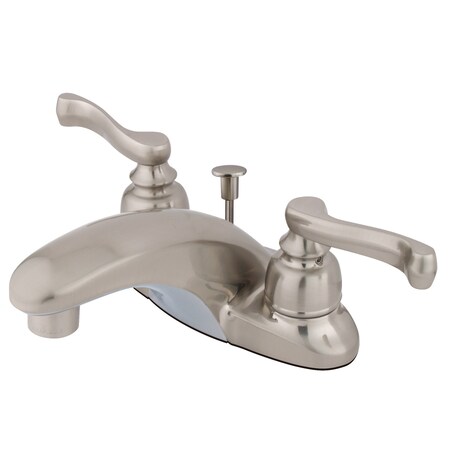 Kingston Brass 4" Centerset Bathroom Faucet, Brushed Nickel GKB8628FL
